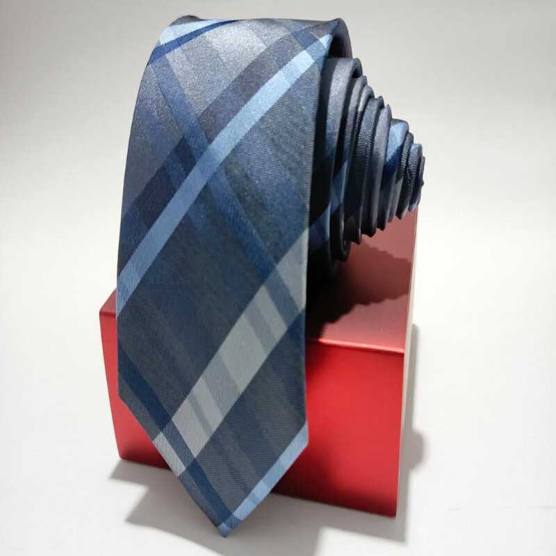 Gravata Azul Xadrez