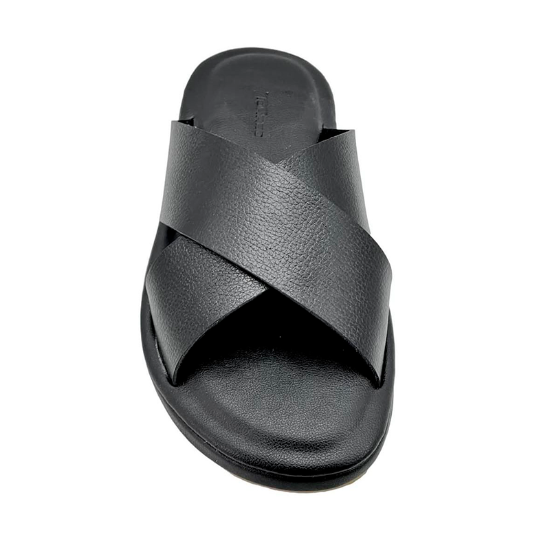 Chinelos de Couro Preta