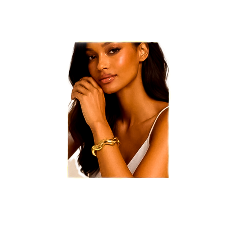 Pulseira Inox Ondulada